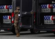 مراسم تشییع جنازه نمادین نظامیان آمریکا و ناتو در افغانستان +فیلم