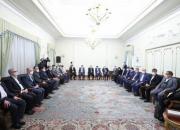 عکس/دیدار نوروزی رئیس‌جمهور با مقامات کشوری و لشکری