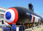 زیردریایی جدید اتمی فرانسه به آب افتاد+عکس