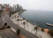 تصاویر هوایی از خلوتی خیابان‌های بیروت