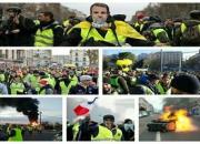  درگیری شدید در پاریس/ معترضان: «ماکرون استعفا بده»