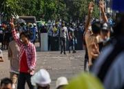 کشته‌شدگانِ اعتراضات در میانمار به ۱۲۸ نفر رسید