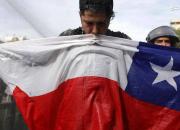 فیلم/ اعتراض کرونایی به شیلی رسید
