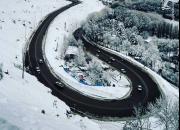 تصویر زیبا از جاده سفیدپوش چالوس