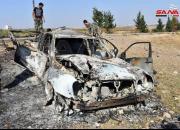 عکس/ منهدم کردن خودروی بمب گذاری شده در سوریه