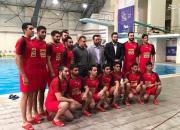 عکس/ انصاری فرد و تیم واترپولو پرسپولیس