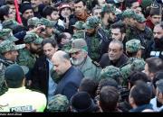 عکس/ سرلشکر فیروز آبادی در مراسم تشییع سردار سلیمانی