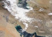 آخرین تصویر ماهواره از پوشش ابر در آسمان ایران