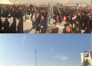 عکس/ سکوت مردم هنگام لحظه وداع رهبر انقلاب با سردار سلیمانی