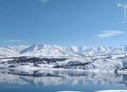عکس/ دریاچه سد طالقان در برف