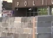 فیلم/ دیوار بتنی در مقابل مرکز پلیس مینیاپولیس