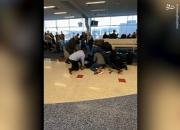 درگیری وحشتناک پلیس تگزاس با مظنون خطرناک در فرودگاه +فیلم