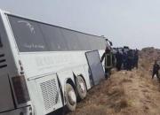 علت واژگونی اتوبوس در محور باغین-سیرجان مشخص شد