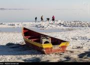 عکس/ دریاچه ارومیه و روزهای کم آبی