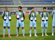 عکس/ همبستگی فوتبالیست‌های کویتی با مردم فلسطین