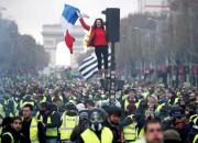 برگزاری شنبه اعتراضی فرانسه با وجود اعلام ممنوعیت پلیس +فیلم