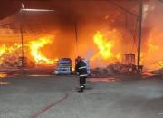 آتش‌سوزی بزرگ در مرکز بغداد +فیلم