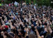 فیلم/ پلاکارد فارسی در اعتراضات آمریکا !