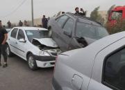 تصادف تانکر حمل سوخت با اتوبوس در کمربندی امام علی (ع) قم