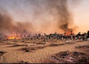 تصاویر جدید از میزان خسارت آتش سوزی ایتالیا+ فیلم