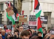 معترضان به رژیم صهیونیستی در چند شهر انگلیس تجمع کردند