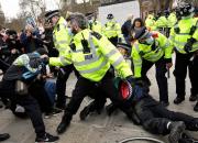عکس/ تظاهرات انگلیسی‌ها علیه لایحه افزایش سرکوبگری پلیس