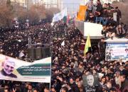 راهپیمایی مردم مشهد برای گرامیداشت شهدای جبهه مقاومت و سانحه هوایی