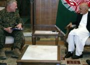 دیدار فرمانده تروریست‌های سنتکام با رییس‌جمهور افغانستان