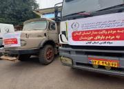 ارسال ۱۴۳ کانتینر آب به خوزستان توسط سبزپوشانی که سقایی را معنا کردند