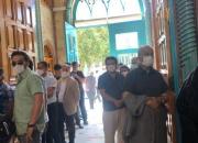 دو صفه شدن رای دهندگان در حسینیه ارشاد