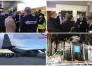 عکس/ ورود هواپیما حامل کمک‌های سازمان بهداشت جهانی به ایران