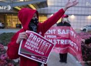 فیلم/ اعتراض پرستاران آمریکایی به کمبود ماسک