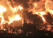 فیلم/ انفجار مهیب در پالایشگاه نفت اندونزی