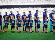 عکس/ حمایت جالب بازیکنان بارسلونا از دمبله
