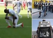 فوتبال علیه نژادپرستی آمریکایی +عکس
