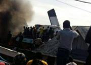عکس/ سقوط هواپیما در کنگو با ۱۷ مسافر
