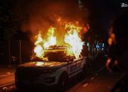 شهرها و ایالت‌های آمریکا همچنان در آتش خشم معترضان می‌سوزند +عکس