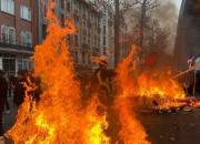 پاریس در دود و آتش؛ تقابل پلیس با معترضان و آتش سوزی در مرکز شهر