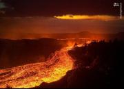عکس/ بحران فوران آتشفشان در لاپالما