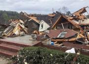 مرگ ۵ آمریکایی بر اثر گردباد در «آلاباما» +عکس