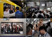 عکس/ ساعات پیک مترو توکیو