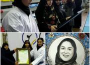تجلیل جبهه فرهنگی میبد از بانوی ورزشکار قائمشهری جهت پاسداشت حجاب در مسابقات آسیایی