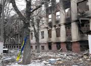 فیلم/ وضعیت ساختمان سازمان اطلاعاتی اوکراین