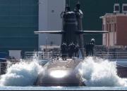 عکس/ زیردریایی جدید اسپانیا به آب افتاد