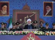 عکس/ حضور روحانی در مراسم رژه نیروهای مسلح
