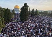 حال و هوای عید فطر در فلسطین؛ مسجدالاقصی میزبان 200 هزار نمازگزار