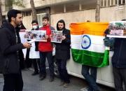 تجمع دانشجویان در اعتراض به اقدامات دولت هند علیه مسلمانان +عکس