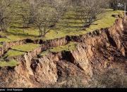 عکس/ رانش زمین در روستای سلجه چال گیلان