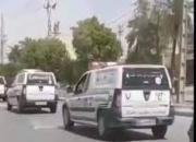 فیلم/ رژه‌ خودروهای حمل جنازه در اهواز