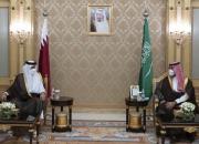 ولیعهد سعودی و امیر قطر درباره منطقه گفت‌وگو کردند